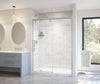Uptown 56-59 x 76 in. 8 mm Sliding Shower Door for Alcove Installation with Clear glass in Chrome