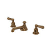 Perrin & Rowe Edwardian Low Level Spout Widespread Bathroom Faucet - With Metal Lever Handle.3705L-APC