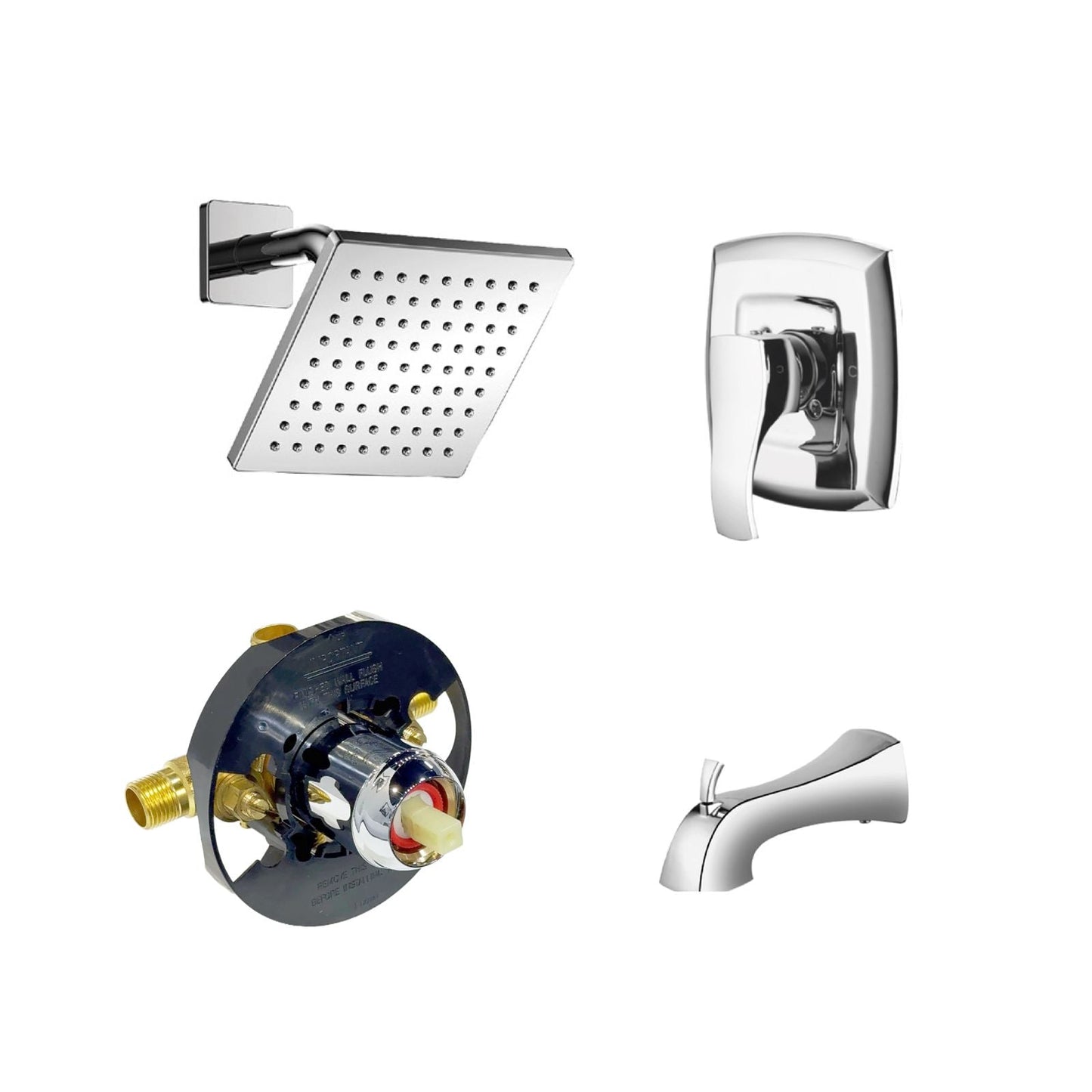 Victoria Pressure-Balanced Tub & Shower Set By Visentin - Golzar Home