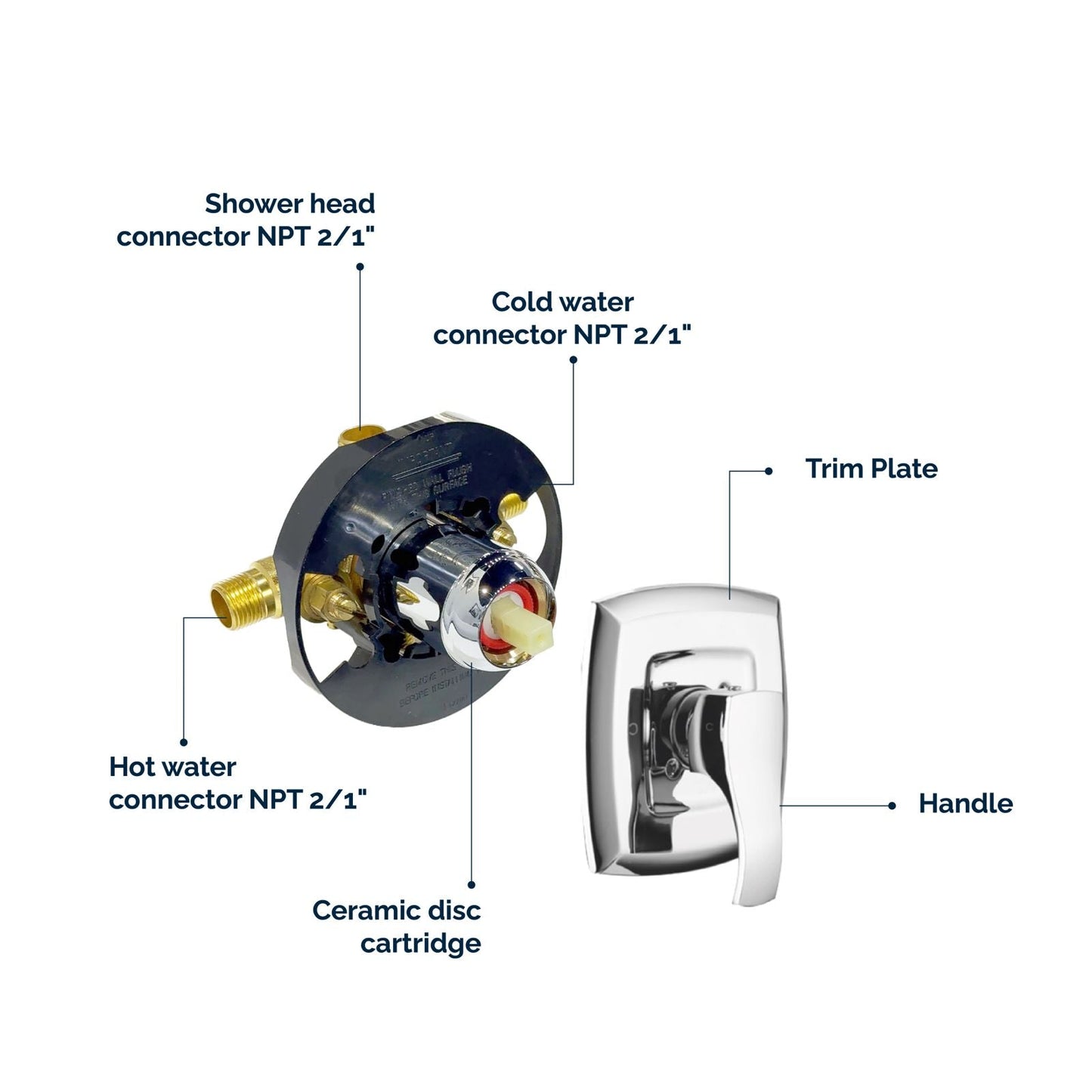 Victoria Pressure-Balanced Tub & Shower Set By Visentin - Golzar Home