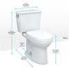 Toto Drake Transitional Two-Piece Toilet 1.28 Gpf - Universal Height