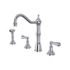 Perrin & Rowe Edwardian™ Two Handle Kitchen Faucet With Side Spray