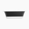 Volute® 63" x 28-3/8" freestanding bath with base