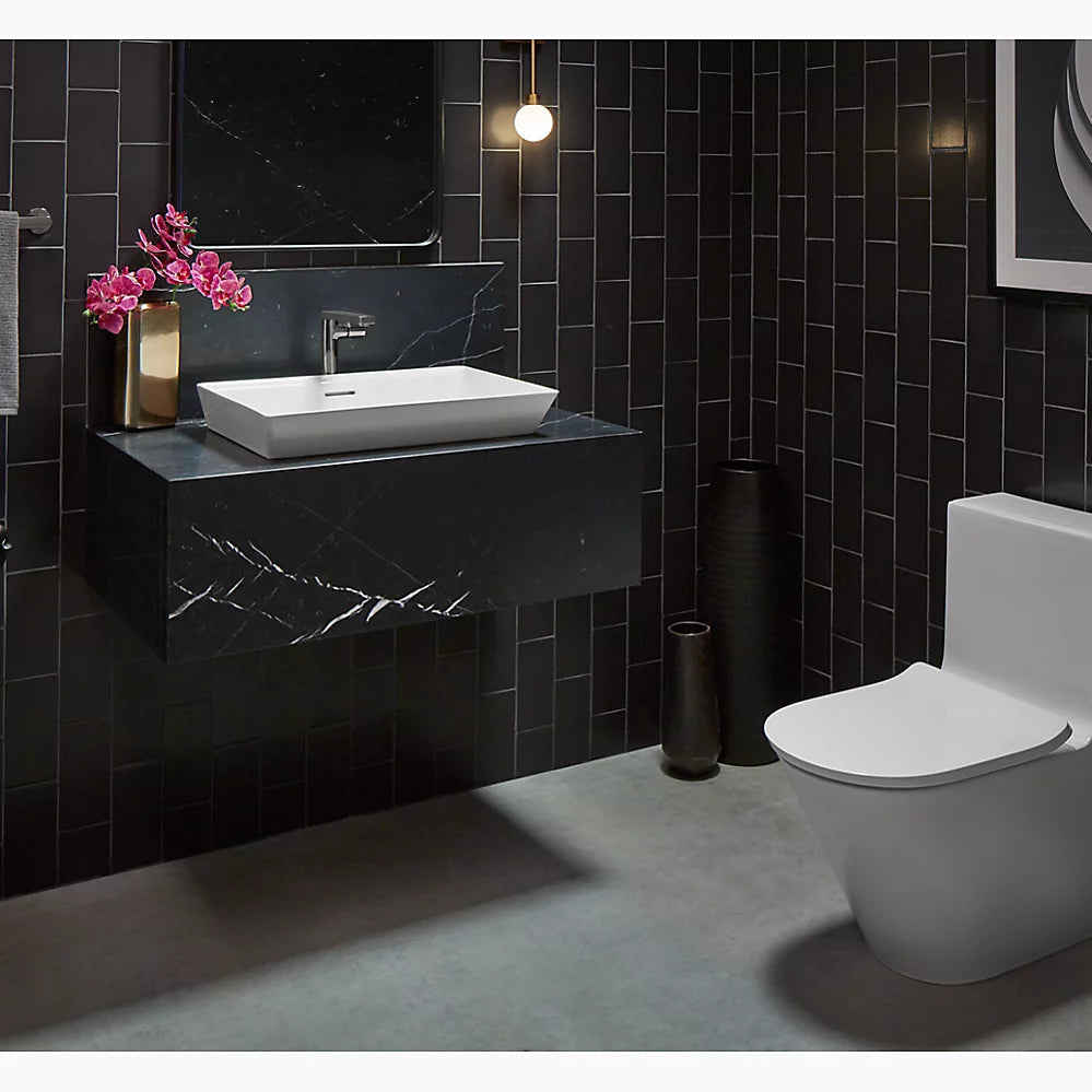 Brazn® 23" rectangular vessel bathroom sink