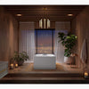Stillness™ Infinity Experience 72" x 72" freestanding bath