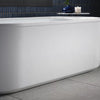 Volute® 63" x 28-3/8" freestanding bath with shroud