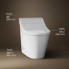 Innate® One-piece elongated smart toilet, dual-flush
