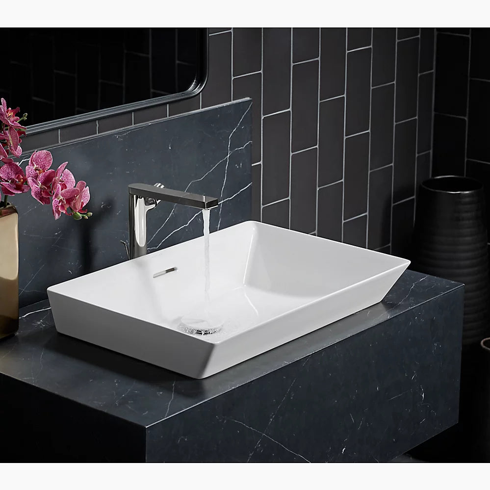 Brazn® 23" rectangular vessel bathroom sink