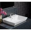 Brazn® 23" rectangular vessel bathroom sink in Two Colors