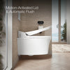 Veil® wall-mounted elongated smart toilet, dual-flush