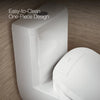 Reach™ Curv Hidden cord one-piece compact elongated toilet with skirted trapway, dual-flush