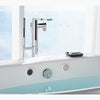 Sunstruck® 65-1/2" x 35-1/2" oval freestanding Heated BubbleMassage™ air bath with fluted shroud