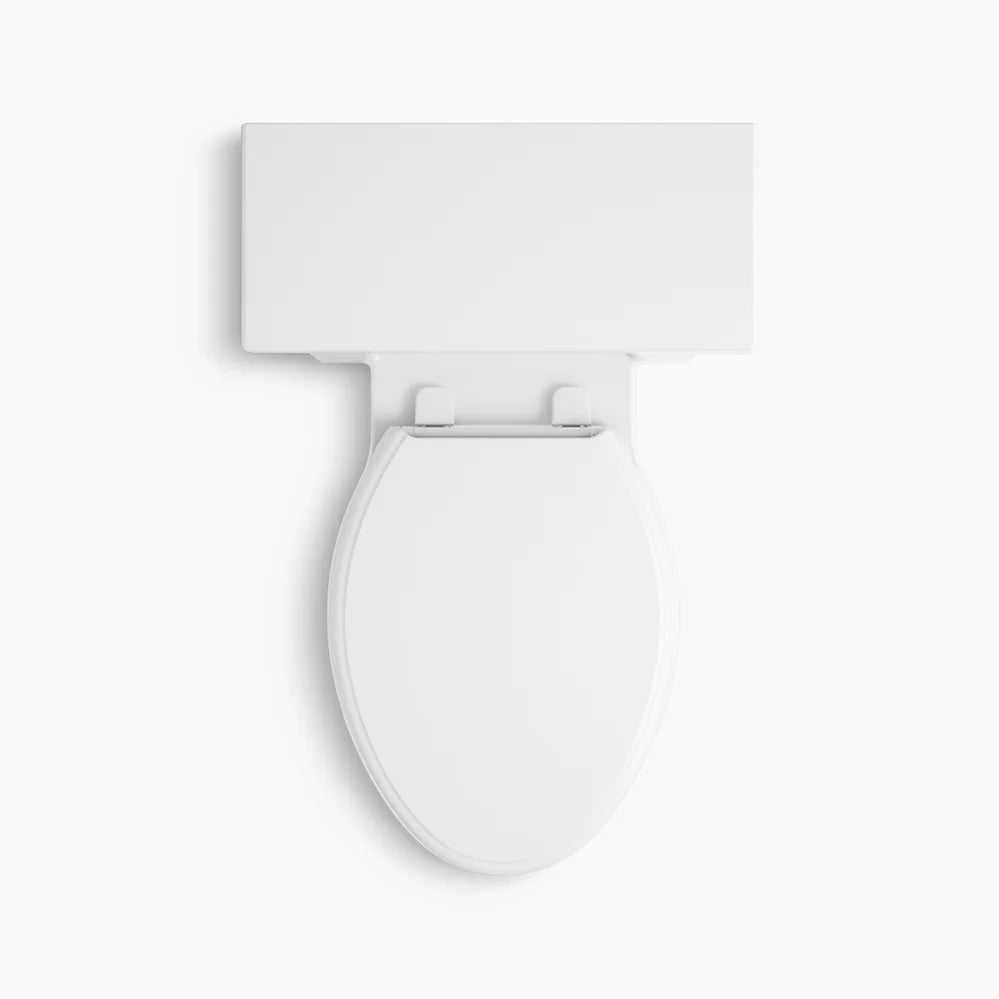 Tresham® One-piece compact elongated toilet with skirted trapway, 1.28 gpf