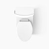 Veil® One-piece elongated toilet with skirted trapway, dual-flush