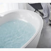 Sunstruck® 65-1/2" x 35-1/2" oval freestanding Heated BubbleMassage™ air bath with fluted shroud