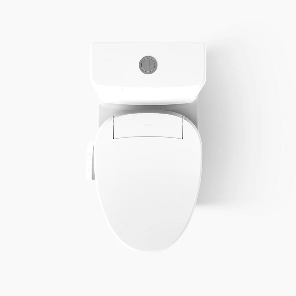 Reach™ Curv Hidden cord one-piece compact elongated toilet with skirted trapway, dual-flush