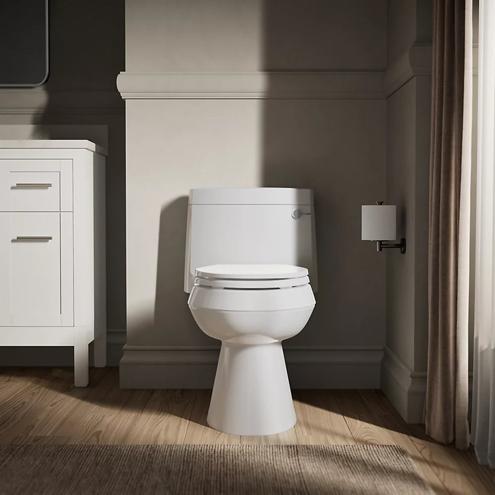Cimarron® One-piece elongated toilet with concealed trapway, 1.28 gpf in Two Colors