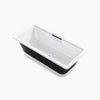 Volute® 63" x 28-3/8" freestanding bath with base