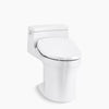 San Souci® Hidden cord one-piece compact elongated toilet with concealed trapway, 1.28 gpf toilet
