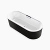 Volute® 70-7/8" x 30-3/8" freestanding bath with shroud