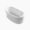 Kohler Sunstruck® 65-1/2" x 35-1/2" freestanding bath, straight shroud