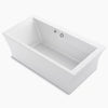 Kohler Stargaze® 60x34 Freestanding Bath With Bask® Heated Surface & Fluted Shroud