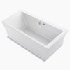Stargaze® 72" x 36" freestanding Heated BubbleMassage™ air bath with fluted shroud