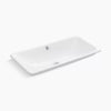 Iron Plains® 30" rectangular drop-in/undermount/vessel bathroom sink with White painted underside