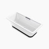 Volute® 63" x 28-3/8" freestanding bath with base