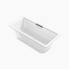 Volute® 63" x 28-3/8" freestanding bath with base