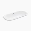 Iron Plains® 33" oval drop-in/undermount bathroom sink