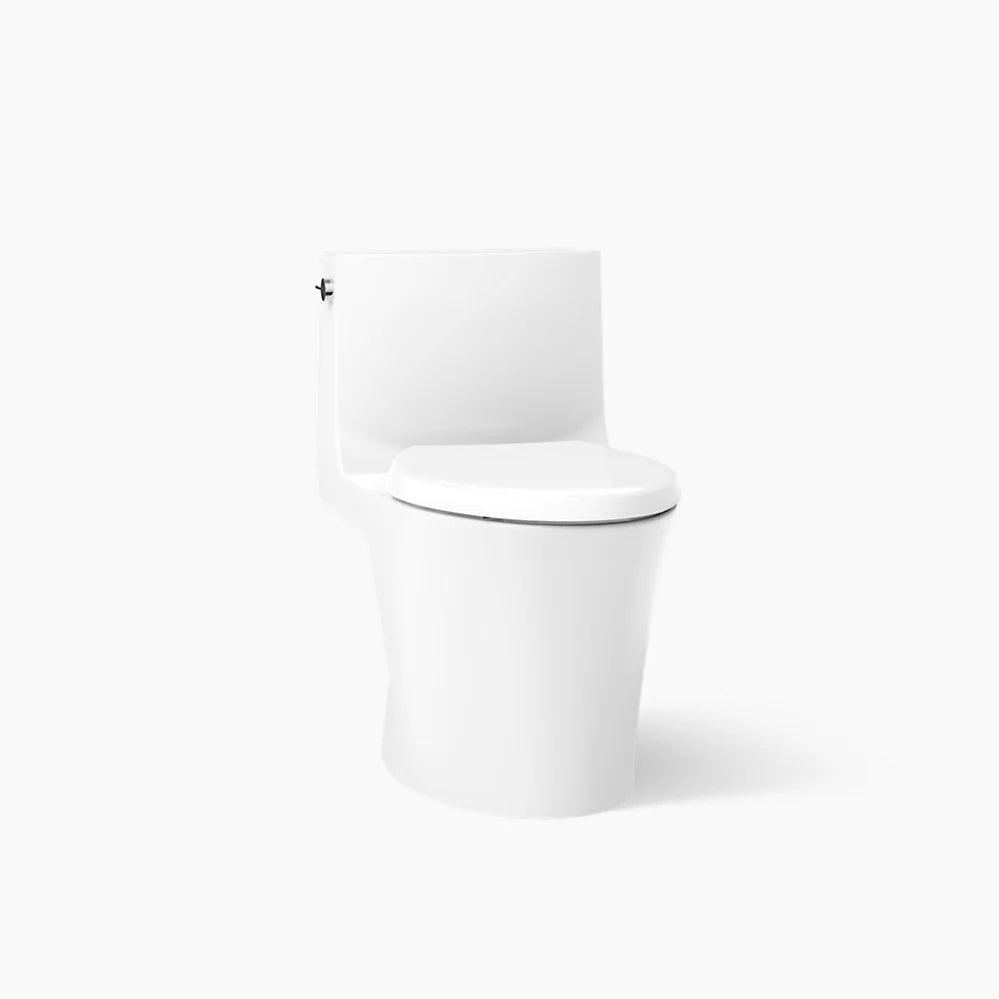Veil® Hidden cord one-piece elongated toilet with skirted trapway, dual-flush