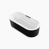 Volute® 63" x 28-3/8" freestanding bath with shroud