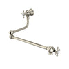 Perrin & Rowe Wall Mount Swing Arm Pot Filler - With Cross Handle.4798X-APC