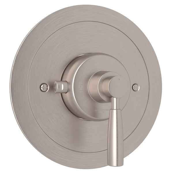 Perrin & Rowe Holborn Thermostatic Trim Plate Without Volume Control - With Metal Lever Handle.5885LS