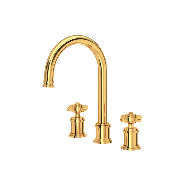 Perrin & Rowe Armstrong Widespread Bathroom Faucet With C-Spout