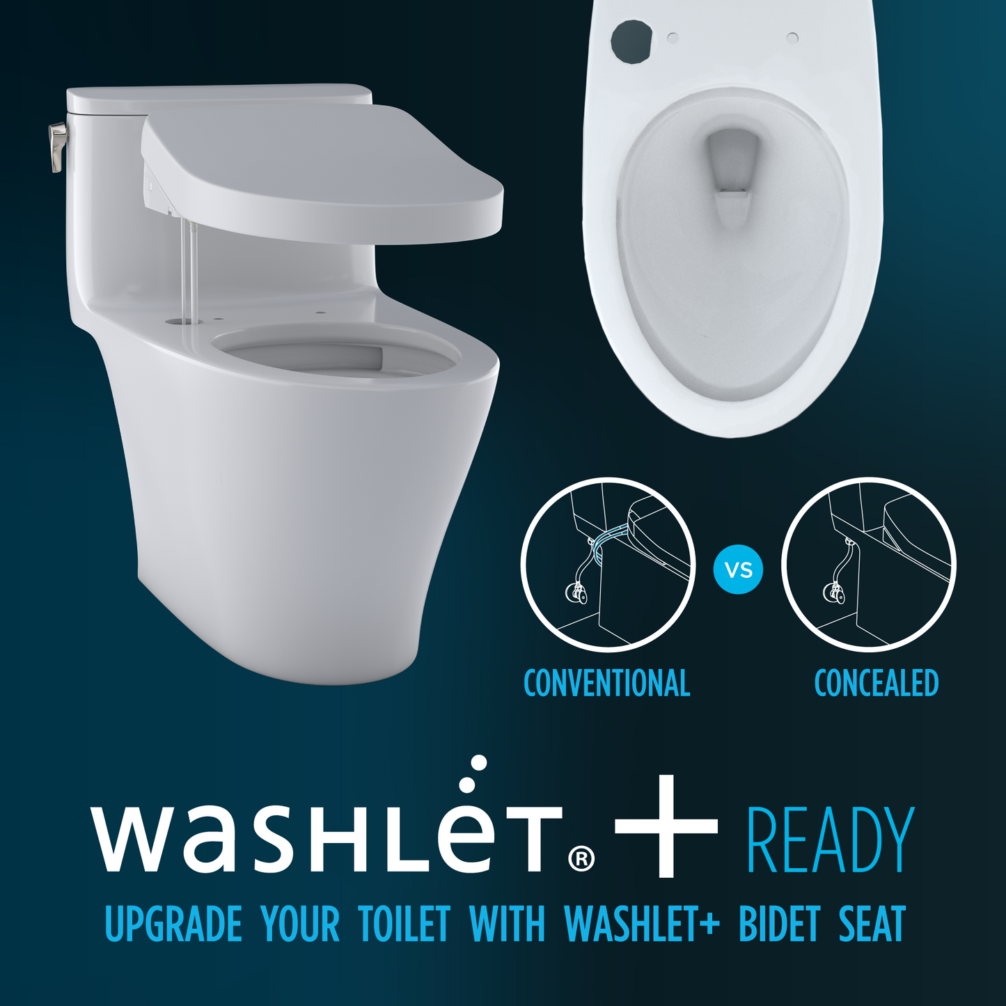 Toto Drake® Two-piece Toilet, 1.28 GPF, Elongated Bowl - Universal Height