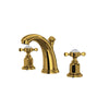 Perrin & Rowe Edwardian High Neck Widespread Bathroom Faucet With Cross Handle