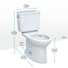 TOTO Drake® Two-piece Toilet, 1.6 GPF, Elongated Bowl - Universal Height