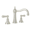 Perrin & Rowe Georgian Era Column Spout Widespread Faucet - With Metal Lever Handle.3723LS-APC