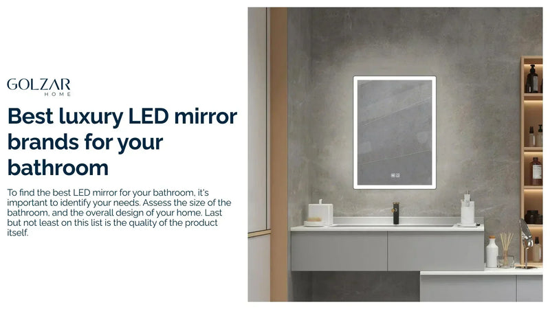 Best luxury LED mirror brands for your bathroom
