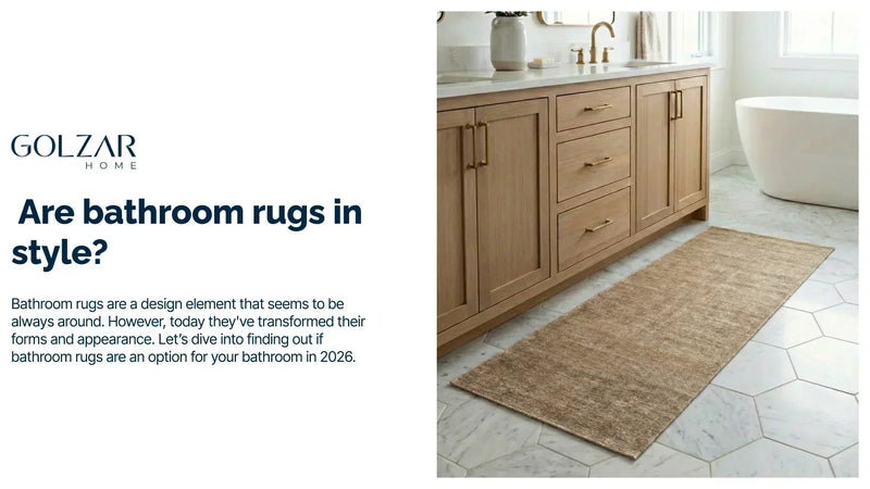 Are bathroom rugs in style?