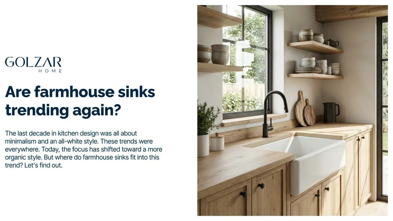 Are farmhouse sinks trending again?