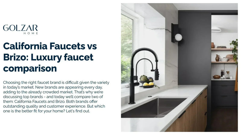 California Faucets vs Brizo: Luxury faucet comparison