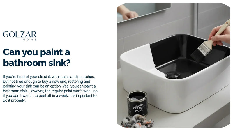 Can you paint a bathroom sink?