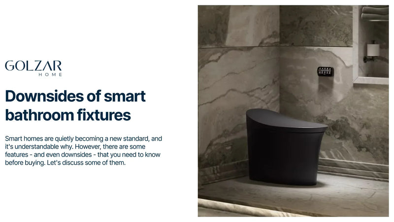 Modern smart toilet in a marble bathroom