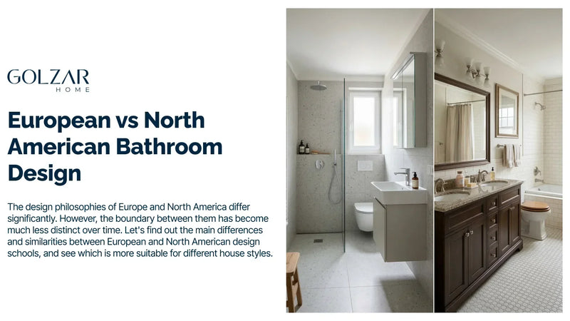 European vs North American Bathroom Design
