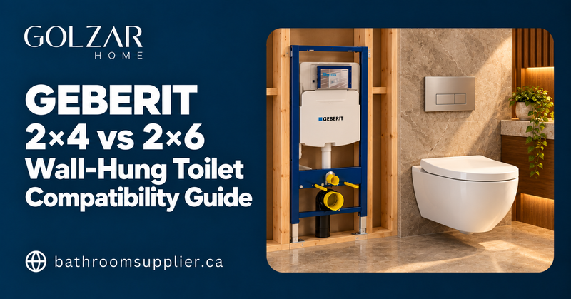 Geberit 2×4 vs 2×6 — Wall-Hung Toilet Compatibility Guide — Golzar Home