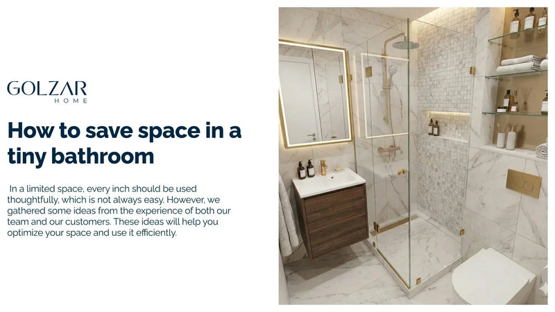 How to save space in a tiny bathroom