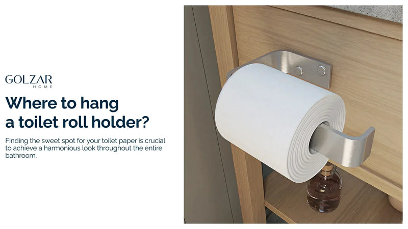 Where to hang a toilet roll holder?